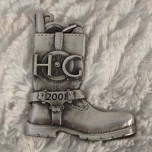 Harley Owner Group "HOG" Boot Christmas Ornament